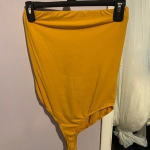 Mustard yellow bodysuit